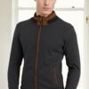 1021 DEWBERRY MEN'S SWEATSHIRT-DARK HERRINGBONE ANTHRACITE