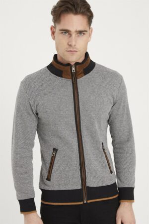 1021 DEWBERRY MEN'S SWEATSHIRT-DIAGONAL BLACK