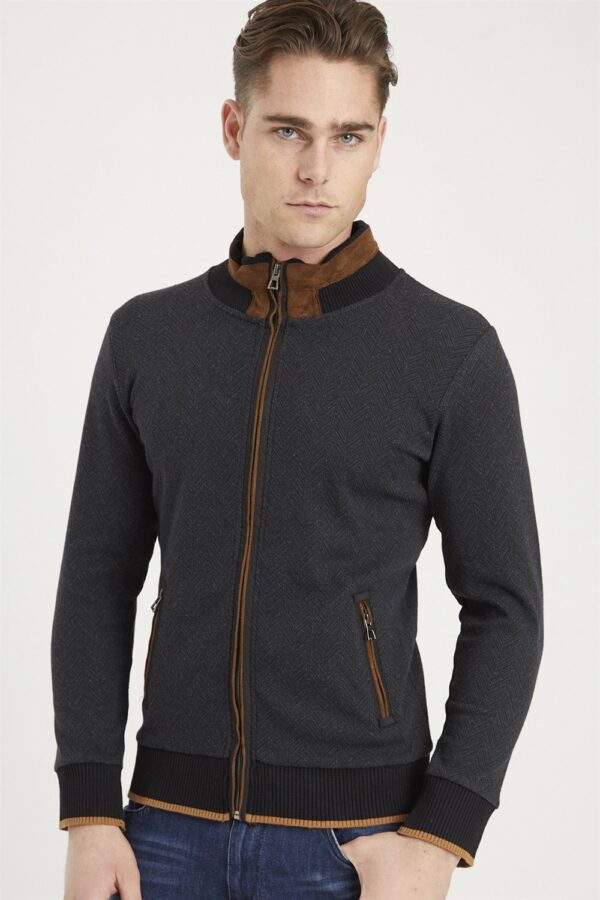 1021 DEWBERRY MEN'S SWEATSHIRT-FISHBACK ANTHRACITE