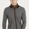 1021 DEWBERRY MEN'S SWEATSHIRT-FISHBACK BLACK