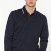 1038 DEWBERRY MENS SWEATSHIRT-PLAIN NAVY BLUE