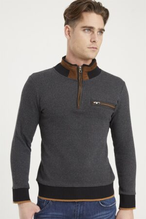 1039 DEWBERRY MEN'S SWEATSHIRT-ANTHRACITE