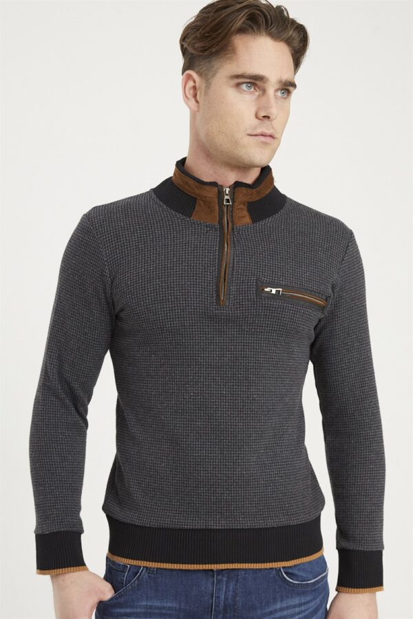 1039 DEWBERRY MEN'S SWEATSHIRT-ANTHRACITE