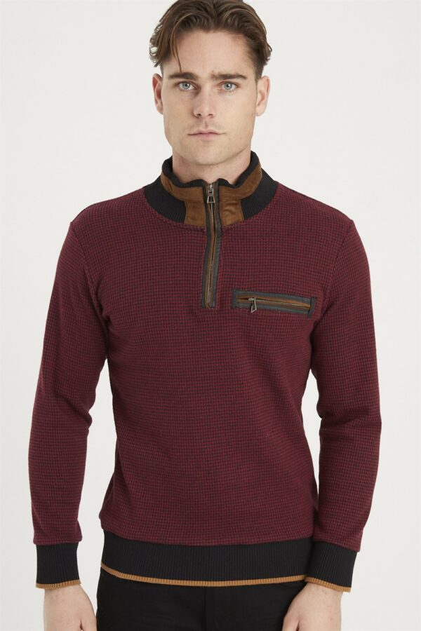 1039 DEWBERRY MEN'S SWEATSHIRT-BURGUNDY