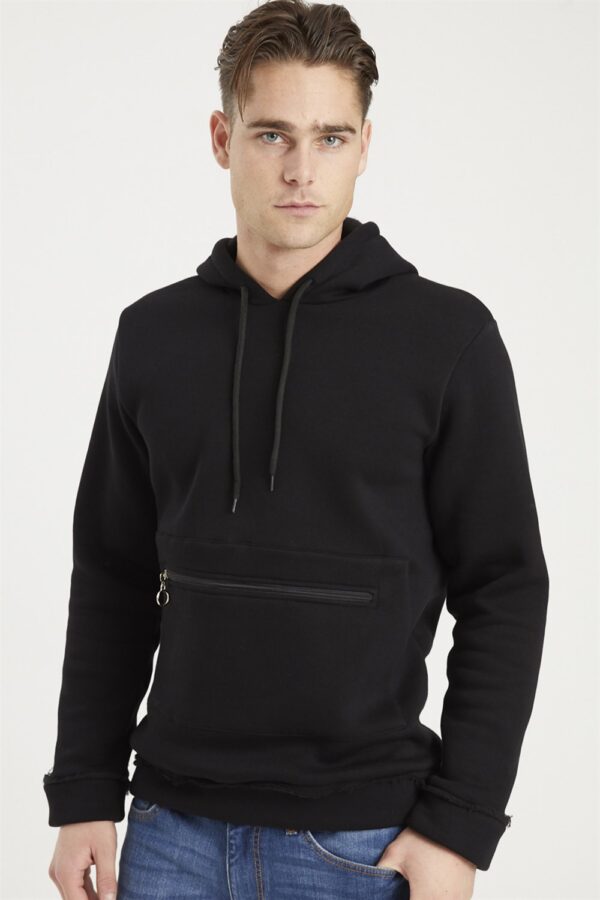 1043 DEWBERRY MEN'S SWEATSHIRT-BLACK