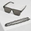 105 BLK/BLK chain sunglasses