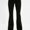 10913 Dewberry High Waist Women Jeans-BLACK