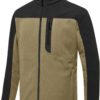 10914 Dewberry Zippered Mens Fleece Jacket-BEIGE