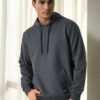 12612 Dewberry Hooded Kangaroo Pocket Mens Sweatshirt-ANTHRACITE