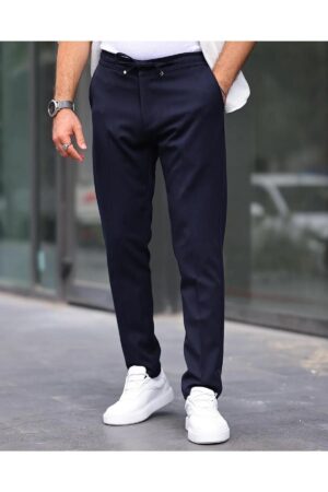 15728 Dewberry Slim Fit Jogger Mens Trousers-NAVY