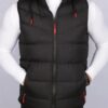 16683 Dewberry Hooded Mens Vest-BLACK