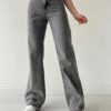 17413 Dewberry Loose Women Jeans-SMOKED