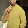 18701 Dewberry Turtleneck Mens Knitwear-GREEN