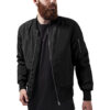 2-Tone Bomber Jacket blk/blk