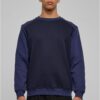 2-Tone Fake Raglan Crew Midnight/Dark Blue