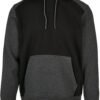 2-Tone Raglan Crew Black/Charcoal