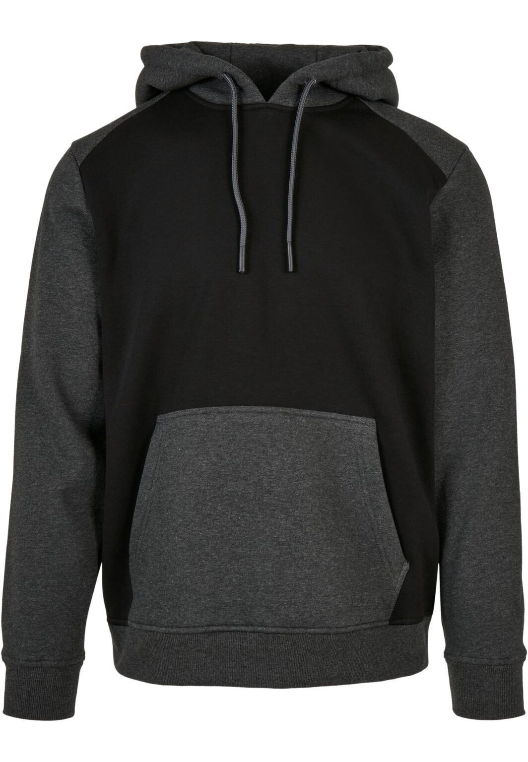 2-Tone Raglan Crew Black/Charcoal