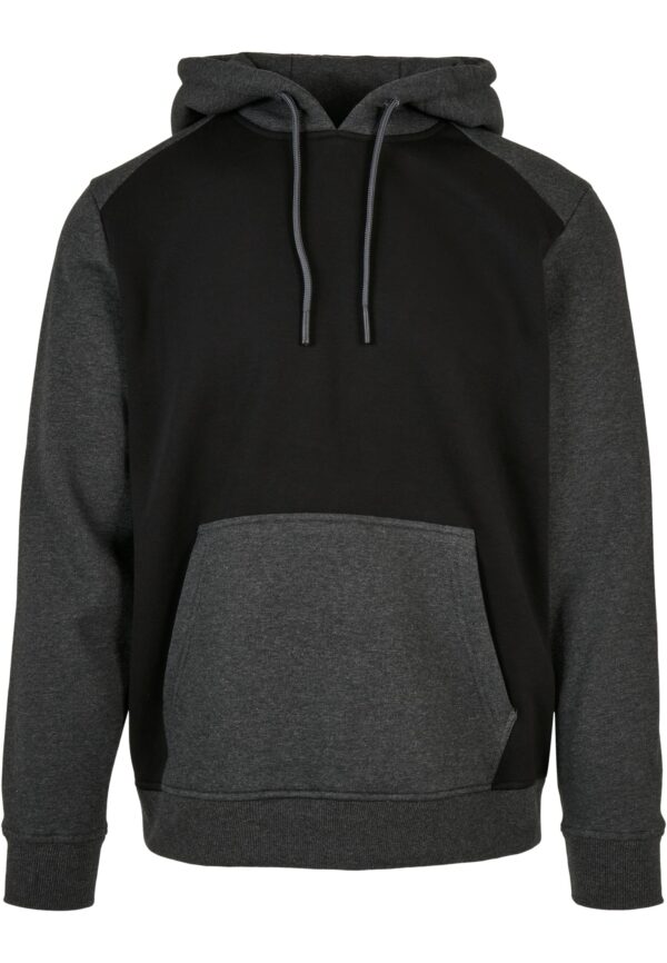 2-Tone Raglan Crew Black/Charcoal