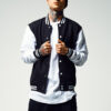 2-tone College Sweatshirt blk/wht