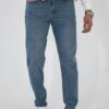 23648 Dewberry Regular Fit Stretchy Hlt Denim Mens Jeans-BLUE