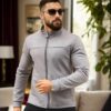 24285 Dewberry Suede Mens Jacket-GREY