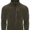 24601 Dewberry 5 Pocket Outdoor Full Zipper Fleece Jacket-DARK KHAKI