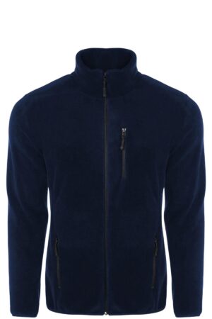 24601 Dewberry 5 Pocket Outdoor Full Zipper Fleece Jacket-NAVY BLUE