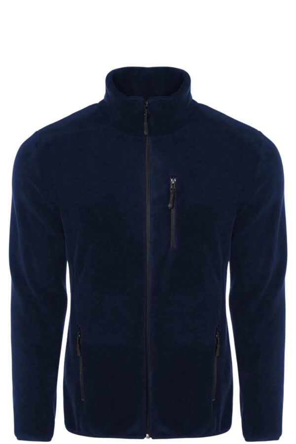 24601 Dewberry 5 Pocket Outdoor Full Zipper Fleece Jacket-NAVY BLUE