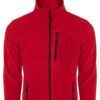 24601 Dewberry 5 Pocket Outdoor Full Zipper Fleece Jacket-RED