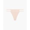 2PACK női tanga CK ONE bézs (QD3807E-TRN)