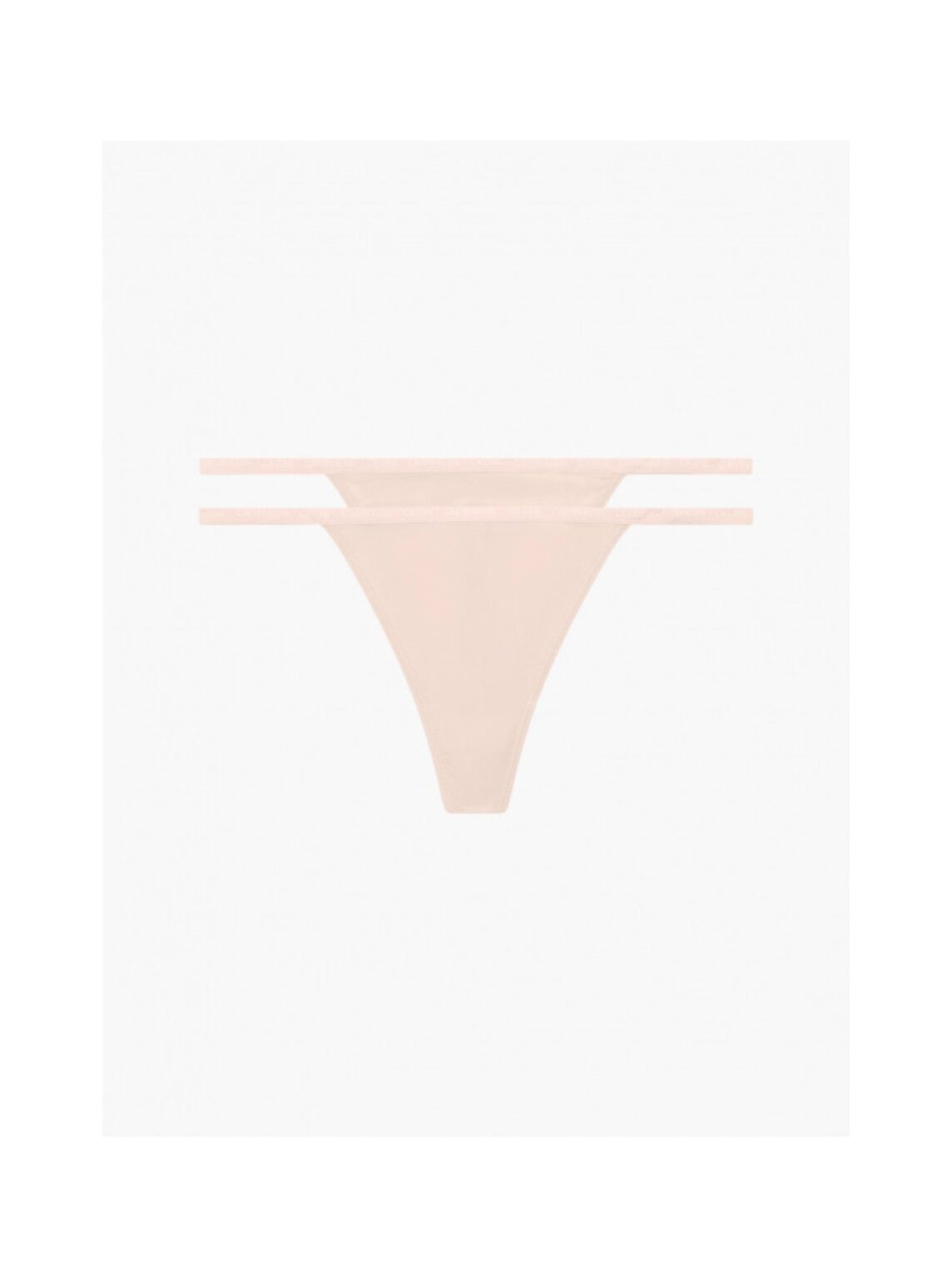 2PACK női tanga CK ONE bézs (QD3807E-TRN)