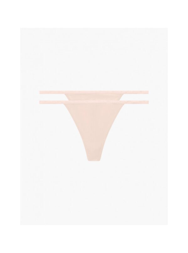 2PACK női tanga CK ONE bézs (QD3807E-TRN)