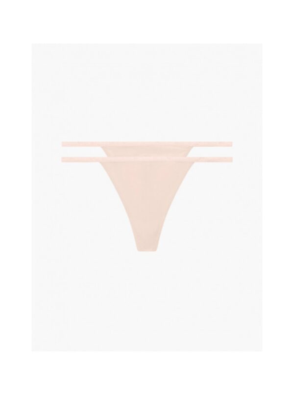 2PACK női tanga CK ONE bézs (QD3807E-TRN)