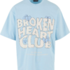 2Y Studios Póló 'Broken Heart Club'  krém / világoskék / fekete-Ár