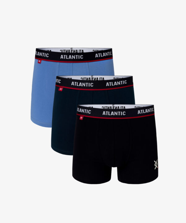 3-PACK Men's boxers ATLANTIC - dark blue