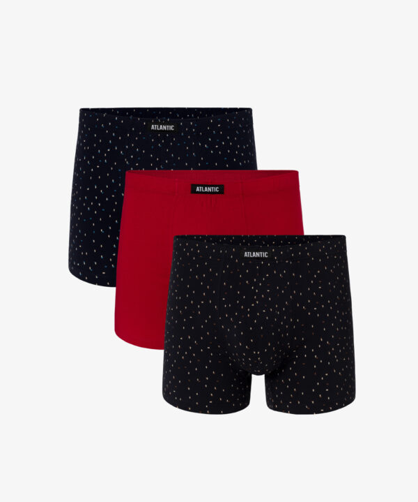 3-PACK Men's boxers ATLANTIC - dark blue