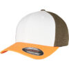 3-Tone Flexfit Neonoorange/White/Olive
