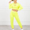 3-piece cotton set yellow neon