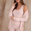 3-piece set of sweaters powder pink