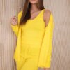 3-piece set of sweaters yellow