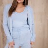 3-piece sweater set blue