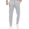 34895 Dewberry Ids Lycra Mens Trousers-LIGHT GREY