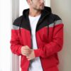 36136 Dewberry Triangle Piece Hooded Seasonal Mens Coat-RED