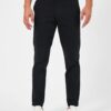 36952 Dewberry Gabardine Cotton Slim Fit Chino Mens Trousers-BLACK