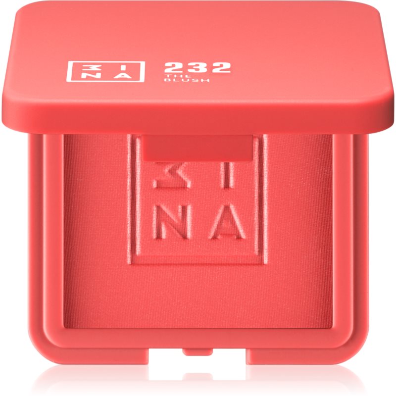 3INA The Blush kompakt arcpirosító árnyalat 232 - Coral red