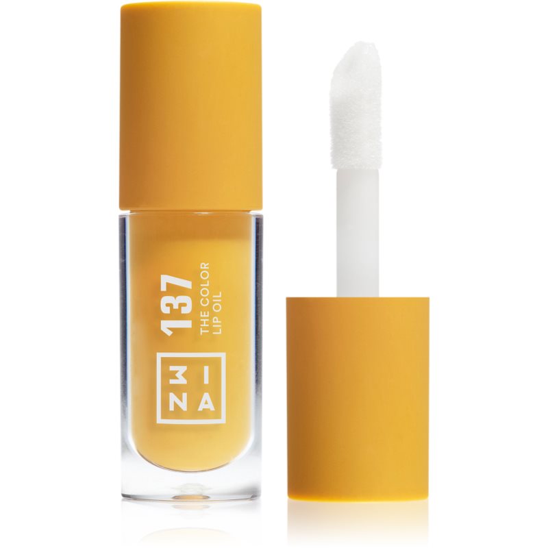 3INA The Color Lip Oil hidratáló olaj az ajkakra árnyalat 137 - Bright honey yellow