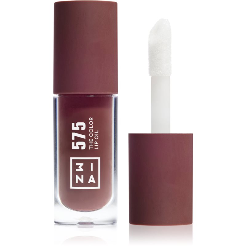 3INA The Color Lip Oil hidratáló olaj az ajkakra árnyalat 575 - Coffee brown