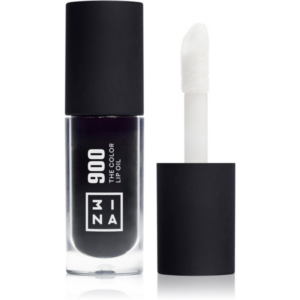 3INA The Color Lip Oil hidratáló olaj az ajkakra árnyalat 900 - Jet black