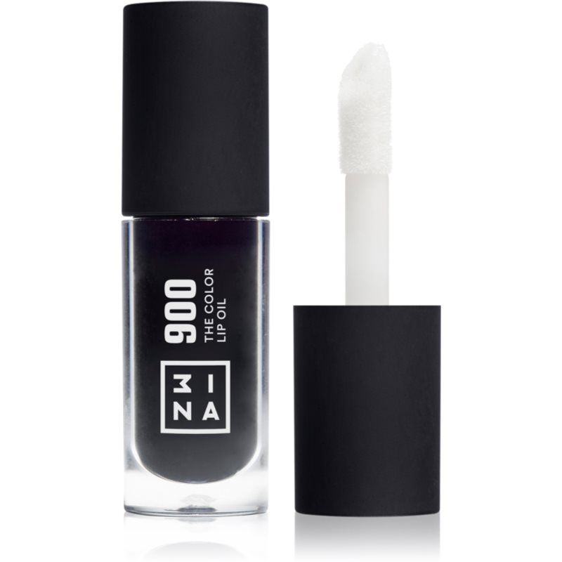 3INA The Color Lip Oil hidratáló olaj az ajkakra árnyalat 900 - Jet black
