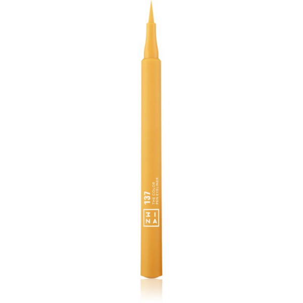 3INA The Color Pen Eyeliner tartós szemfilc árnyalat 137 - Yellow 1 ml-Ár